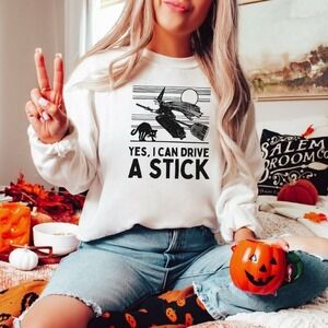 Funny Witch Halloween Trick Or Treat Party Sweatshirt